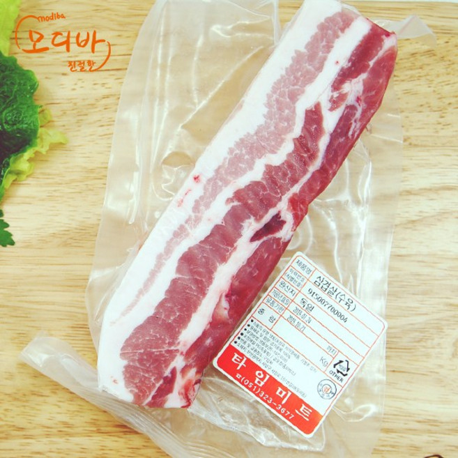 모디바 냉동 삼겹살 오겹살 구이용 대패 통삼겹살 300g, 1개, 03. 삼겹살(스테이크용/ 300g )