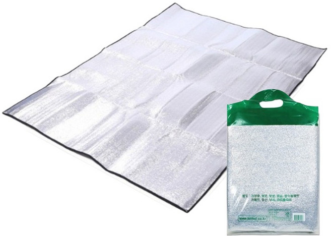 가오스 국내생산 방수 야외매트 은박 돗자리 대형, 실버