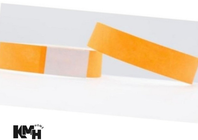 일회용 팔찌 10P 오렌지 종이띠지 행사용팔찌 페스티벌팔찌