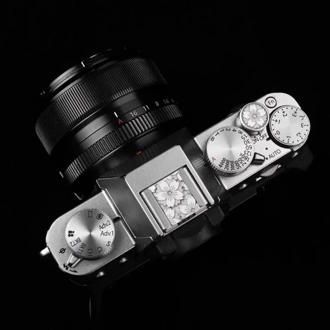 후지 카메라 핫슈 커버 XS20 2 세대 X100viminievoxh2sxt5 니콘 Z30ZFCz50 캐논 R50r10 셔터 단추, 16 set 3