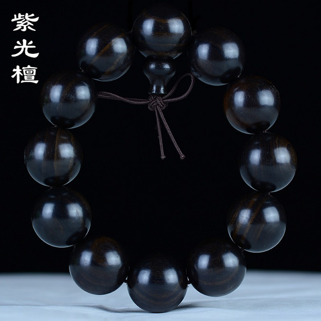 多種各式檀香佛珠 綠檀 紫檀 血檀 沉水級佛珠念珠手珠手串, 1個, 11.紫光檀20MM12顆