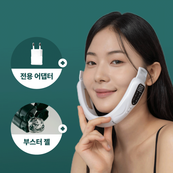 데이코드 이중턱 리프팅 브이라인밴드 EMS 얼굴 윤곽 마사지기 불독살 심부볼 제거기
