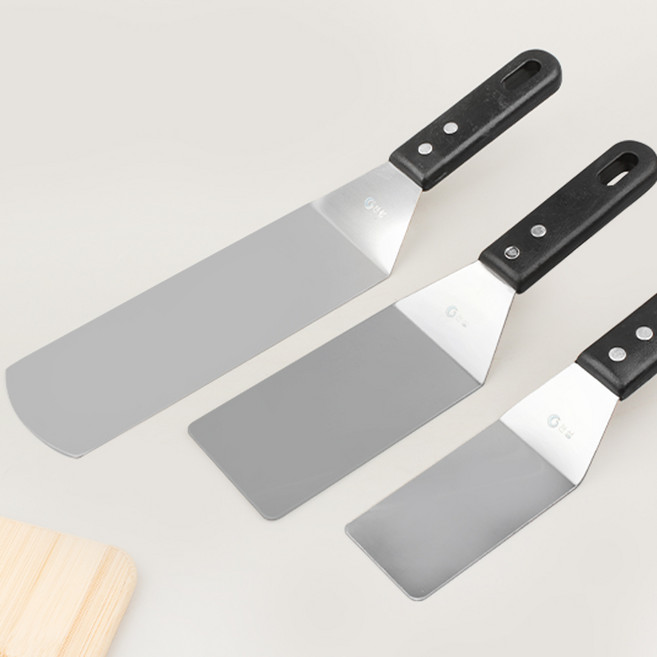 사각 스펫치 미니 뒤집개 피자 호떡 부침개 순대 닭갈비 볶음 철판 스페치 영업용, P 사각 스펫치 중, 1개