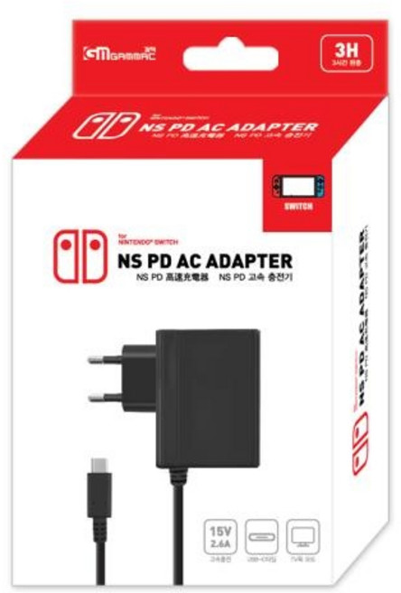 (GAMMAC) 닌텐도 스위치 NS PD 고속충전기, 1개