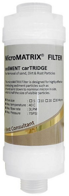 FMF-MF5-15A MicroMATRIX FILTER 마이크로 매트릭스 필터 1215A 나사형 - 녹물제거필터 정수필터 수도필터 샤워필터 싱크대필터 수돗물필터 비데필터