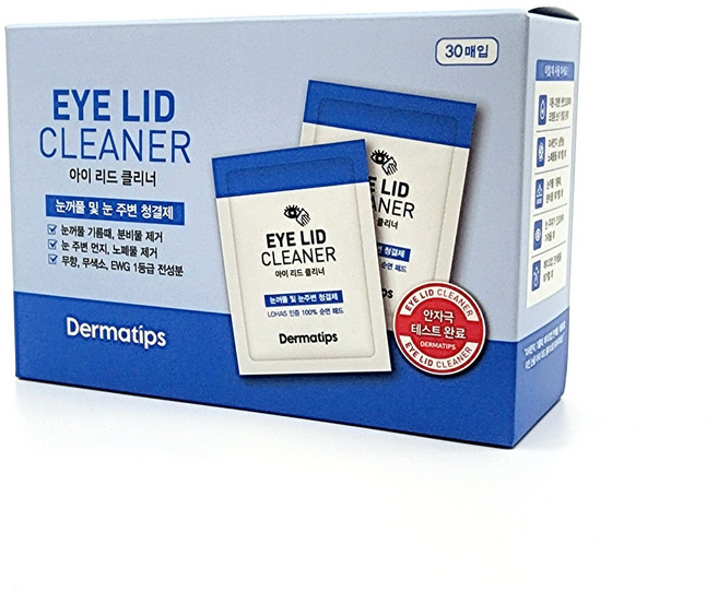 <더마팁스> 아이 리드 클리너(눈꺼플 및 눈주변 청결제) 30매, 30개입, 1개