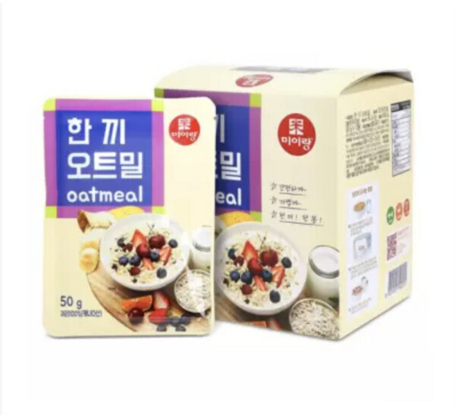 미이랑 한 끼 오트밀 (x) 청정 캐나다산 귀리 100%, 10개, 50g