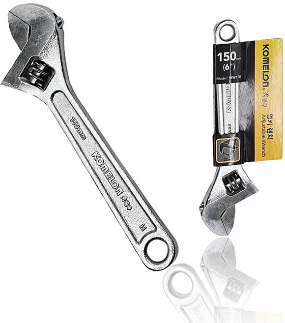 코메론 몽키 스패너 렌치 150mm 6인치, 1개
