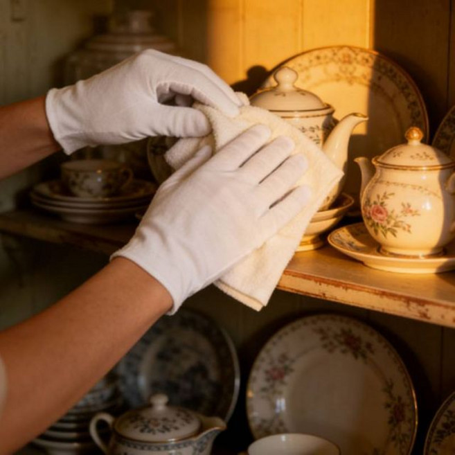 장갑이네 예의바른 예식 민자 행사용 흰 장갑 10켤레, 1개, 예의바른 민자장갑 10켤레