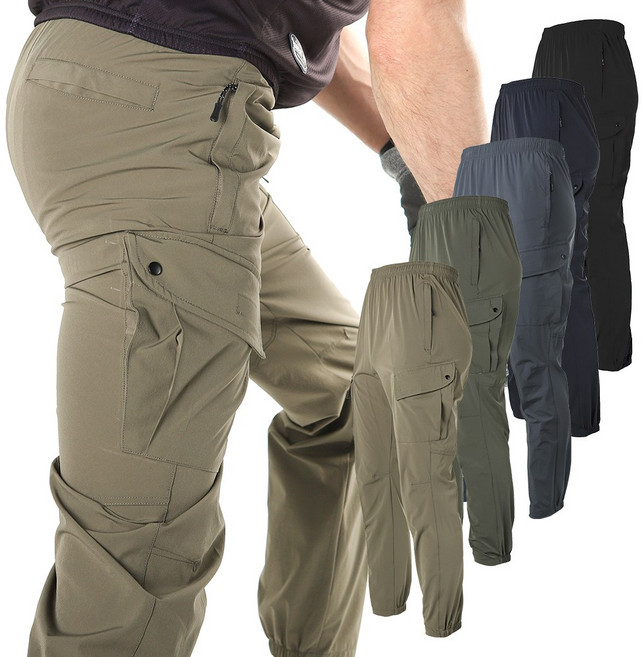 모렉스 시원한 로얄 스판 카고 작업복 밴딩 조거 트레이닝 바지