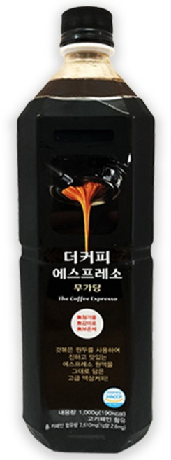 더커피 에스프레소 원액 액상 대용량커피 아메리카노 홈커피, 1kg, 1개입, 1개