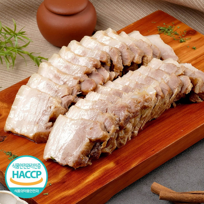 긍정유통 촉촉한 한방 통삼겹보쌈, 1개, 450g