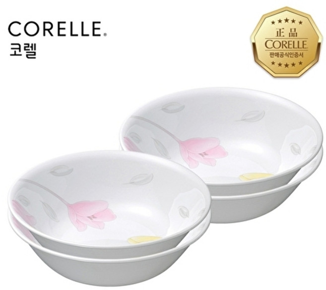 코렐 목련 면기 대 4P 세트, 없음, 1세트