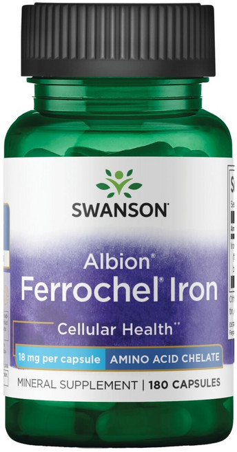 스완슨 울트라 페로쉘 아이언 18mg 캡슐, 1개, 180정
