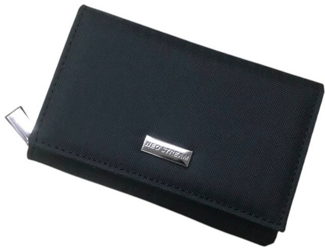 NEO STREAM 刷紋尼龍短夾 拉鍊零錢袋 男生錢包
