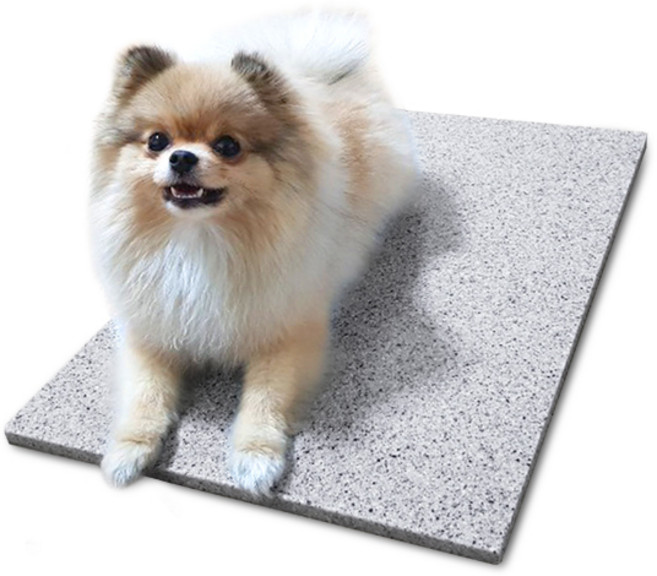 힐링타임 대리석 쿨매트 스노우 밀키 애견쿨매트 강아지방석, 1개
