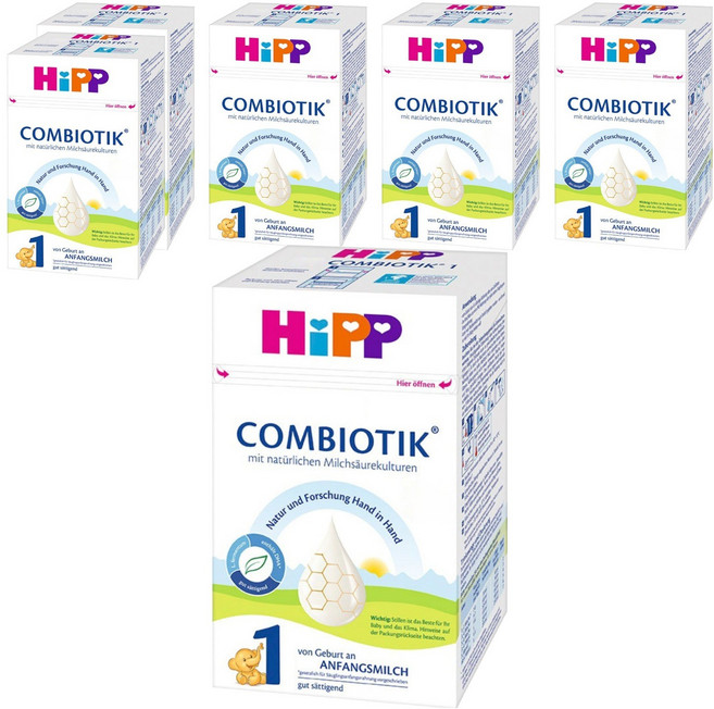 힙 콤비오틱 전분 분유 1단계, 600g, 6개