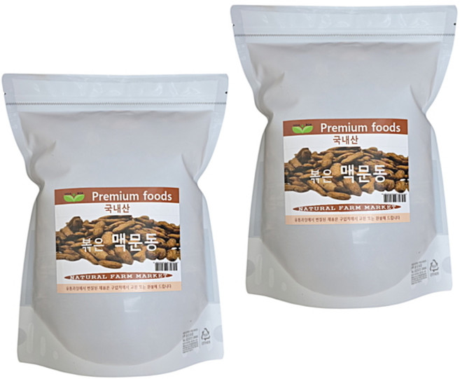 보아비다 국내산 볶은 맥문동, 2개, 500g