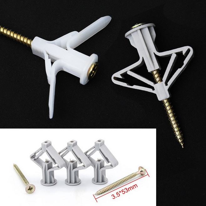 [블루핸드] A타입 리본형 석고보드 동공앙카 50개 칼블럭 자천공 앙카