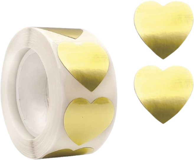 재물운 스티커 500매, 1개, 골드