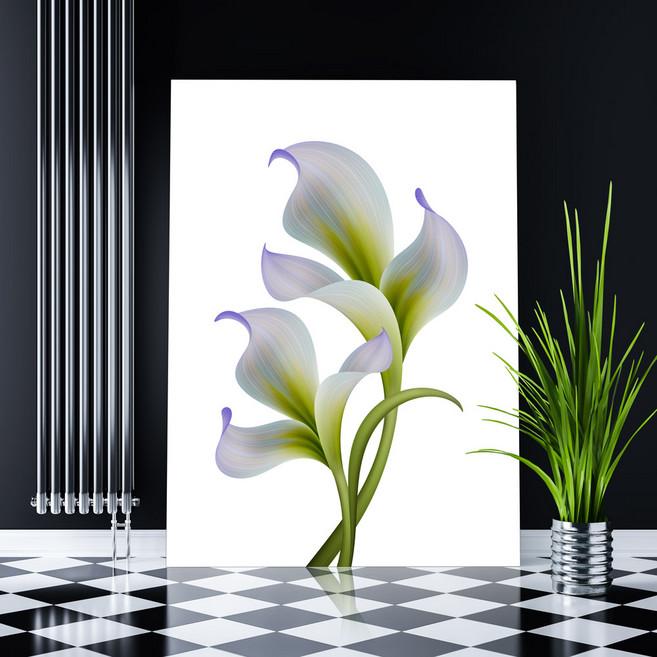 대성액자 특허받은 프리미엄 하이그로시 액자형 5단다리 테이블 80cm x 120cm, 19.카라꽃