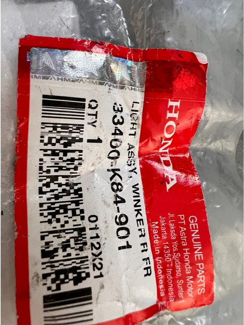 本田 Honda CRF150-K84 右/左, 1個, 33400-K84-901右前