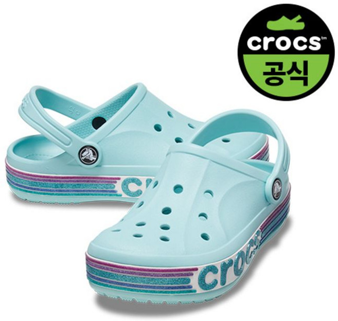 [크록스] 크록스공식 유아 BAYABAND RAINBOW GLITTER CLG T PWA 24SKCL209731
