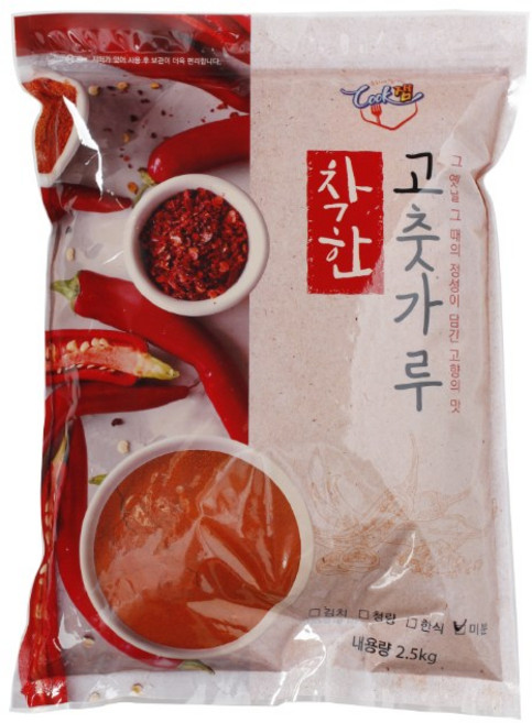 착한고춧가루(미분용)2.5kg/쿡잼, 1개, 2.5kg