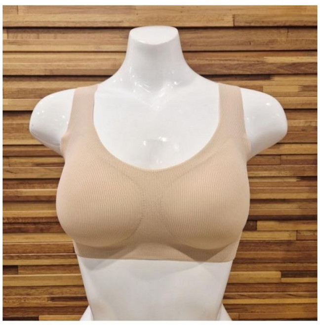 세컨스킨 DFWSU4003 심실링 리브조직 라이트 브라