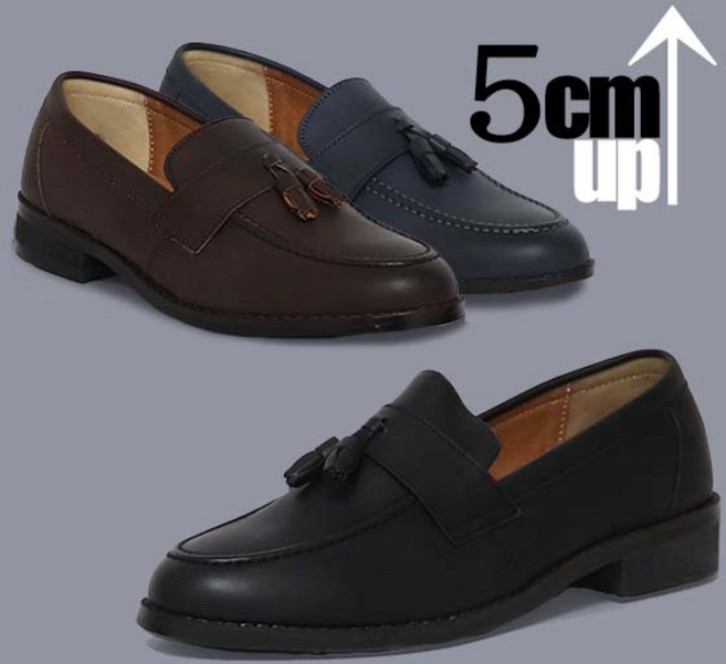 에스비피 남자 남성 5cm 키높이 로퍼 구두 키높이 단화 가죽 정장 페니로퍼 빅사이즈~280 면접 하객 결혼식 깔끔한 남성로퍼 남성구두 SBP3050