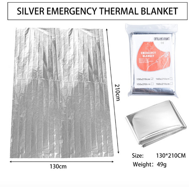 求生毯 保溫毯 輕巧便攜 防風保暖 防水耐用, 1個