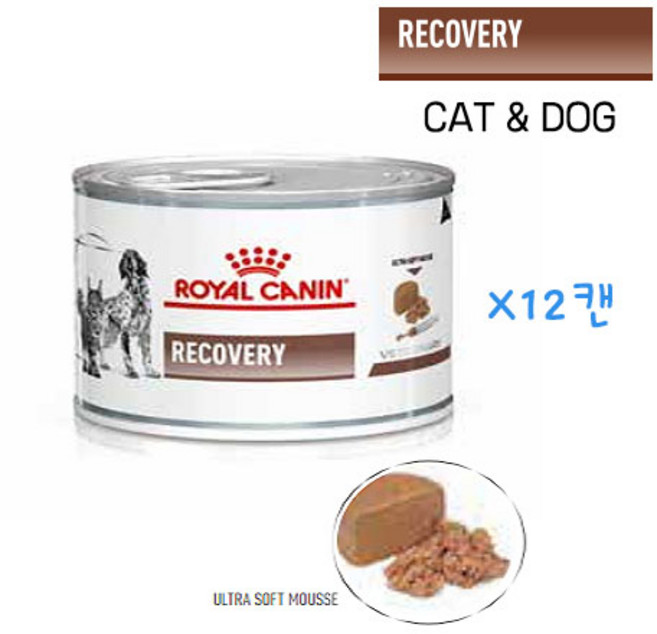 로얄캐닌 리커버리 캔 195g x 12캔, 12개, 165g