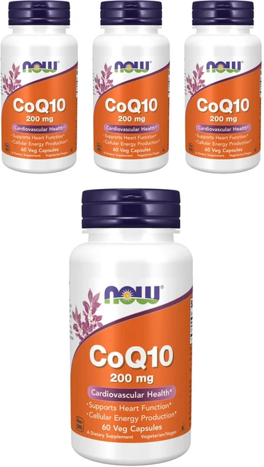 나우푸드 CoQ10 200mg 베지 캡슐 비건, 60정, 4개 - 쿠팡