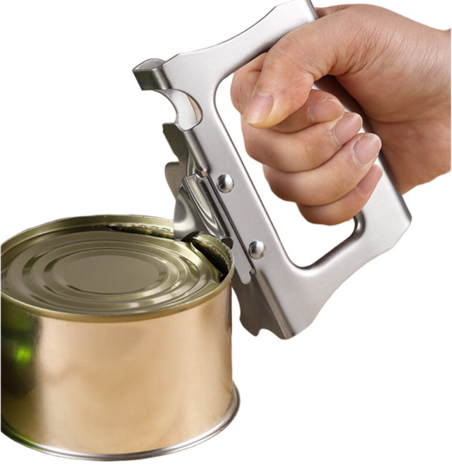 캔따개 오프너 통조림 업소용 대형캔, 1개, 실버