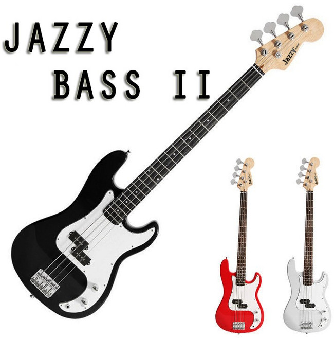 JAZZY BASS II 二代傳奇款 送30W專業音箱 經典四色 厚棉琴袋 全配 入門標準款 電貝斯, 紅色