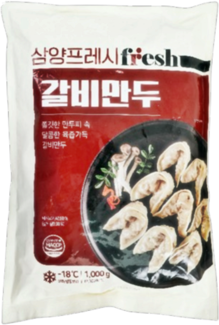 삼양프레시 갈비만두, 10개, 1kg