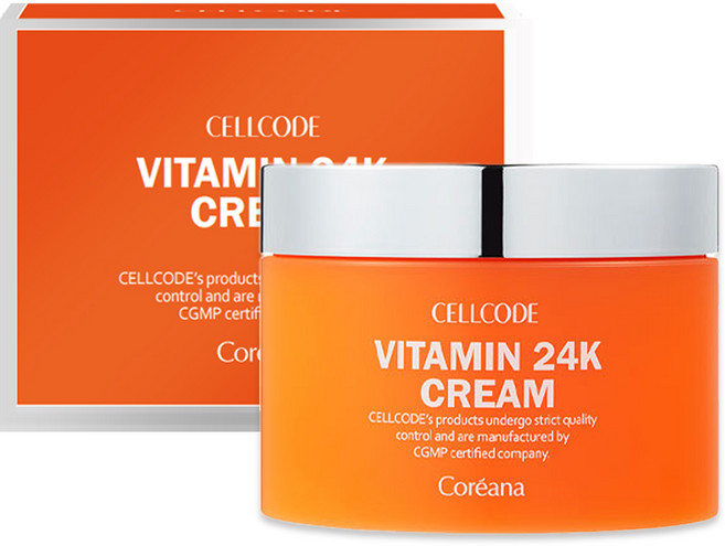 코리아나 셀코드 정품 24K골드함유 바르는 비타민 크림 대용량 100g, 1개