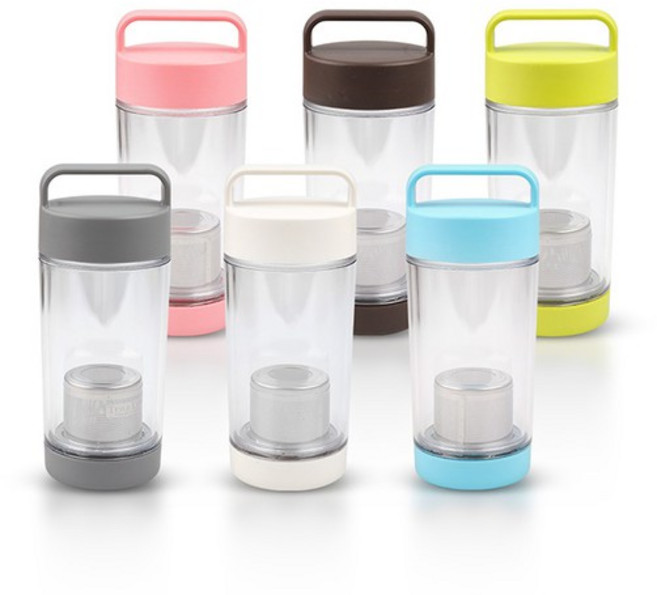 한주 스마트 에코 텀블러 380ml / 티보틀 / 물병, 단품, 색상:한주 스마트 에코 텀블러 380ml-핑크, 1개