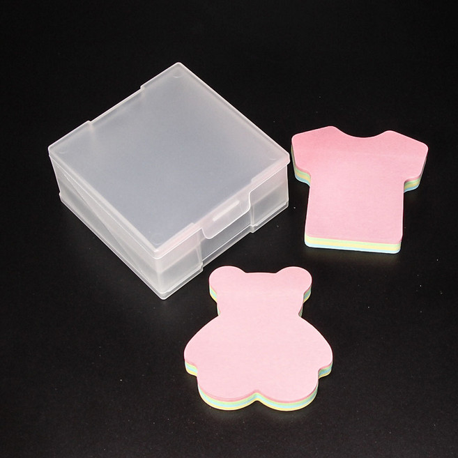 옐로우그린 점착메모지 보관함세트