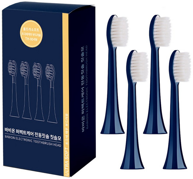 바비온 퍼펙트케어 음파전동 칫솔모 울트라소프트 4개입