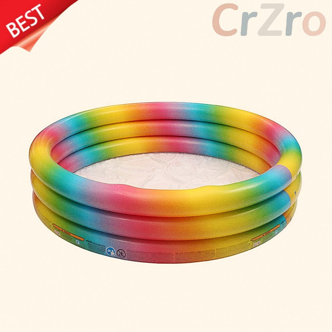 인텍스 원형 풀장 수영장 160cm 컬러풀 미니 가정용 베란다 튜브 물놀이 여름 용품