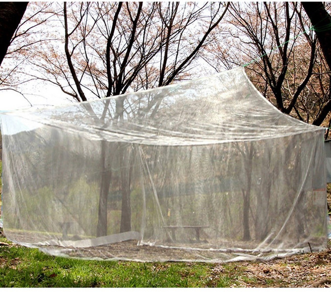 대성 국산 솔향 튼튼한 사각 모기장 1인-20인 사이즈다양, [키높이]화이트(특야외)14-15인용(높이210)