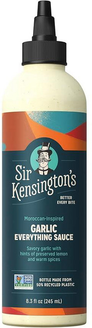 Sir Kensington s Everything 소스 마늘 드레싱 딥 앤 드리즐 케토 체중 관리 보조 팔레오 인증 유제품 프리 글루텐 GMO 프로젝트 선반 안정성 235.3g, 8.3 Fl Oz (Pack of 1)