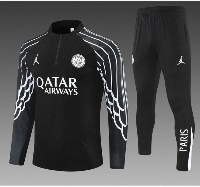 25-26 조던 X PSG 블랙 챔스에디션 하프집업 세트