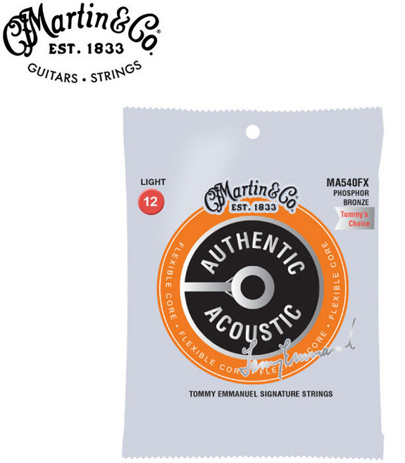 마틴기타줄 MA540FX 라이트 토미 엠마뉴엘 초이스 (012-054), 1개