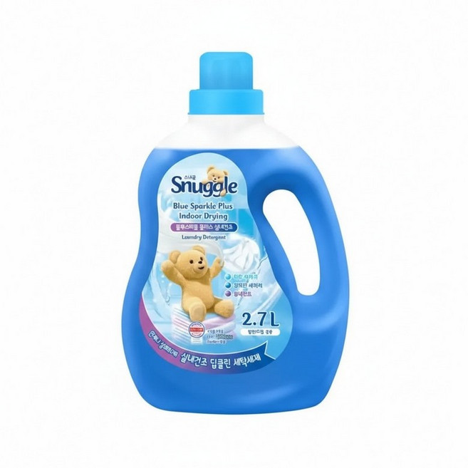 스너글 블루스파클 세탁 세제 2.7L 리필 2L 선물세트, 1세트