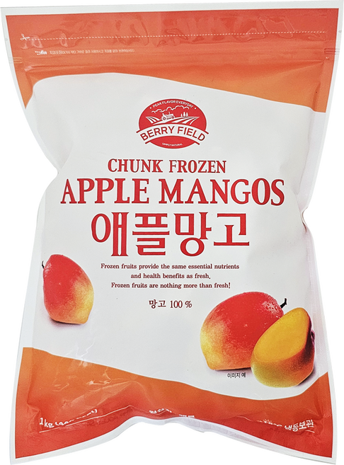베리필드 냉동 애플망고 청크 1kg / 페루산, 2개
