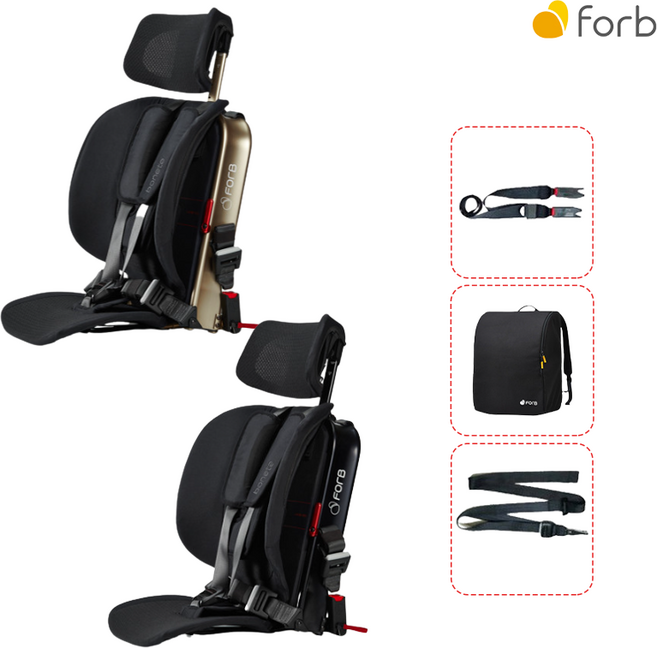 [공식판매점] 포브 보네떼 휴대용 카시트 여행용 가벼운 전용백 3종사은품, 선택2 포브 보네떼-블랙(3종사은품)