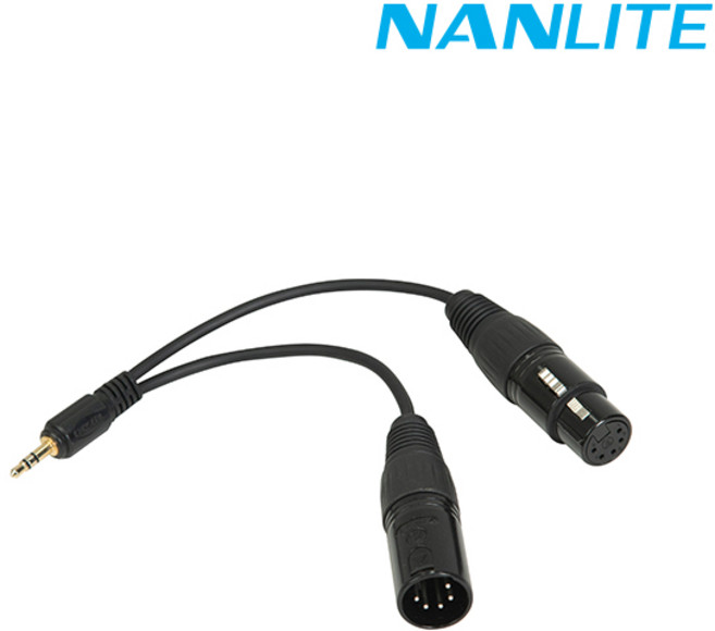[NANLITE] 난라이트 CB-DMX-3.5C-1/2 포르자 파보튜브II C시리즈용 DMX 케이블, 1개