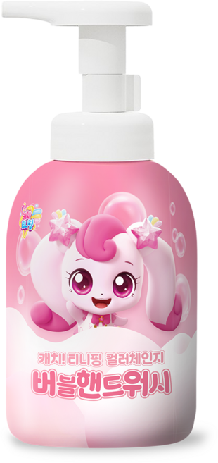 슈팅스타 캐치티니핑 시즌5 유아 어린이 컬러체인지 버블핸드워시, 1개, 300ml